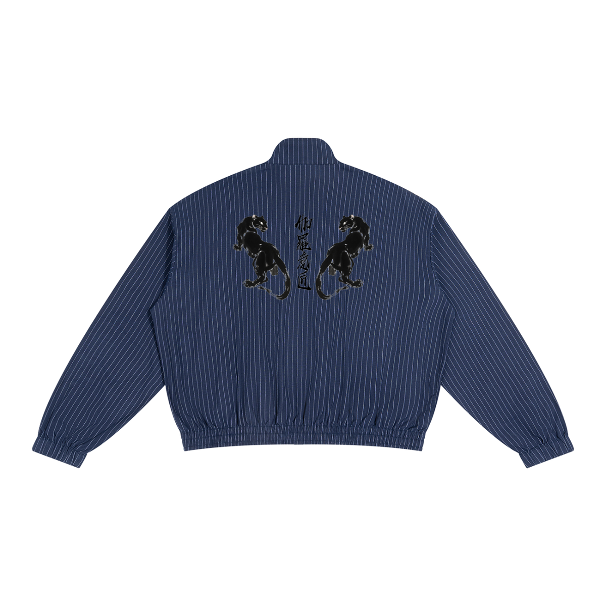 "伽羅意匠"Unisex Striped Full-Zip Track Jacket 3 colors