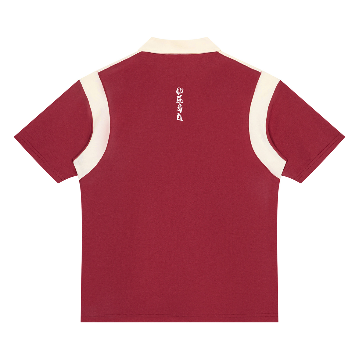 "伽羅意匠" Color Block Quarter Zip Polo Shirt 4 colors