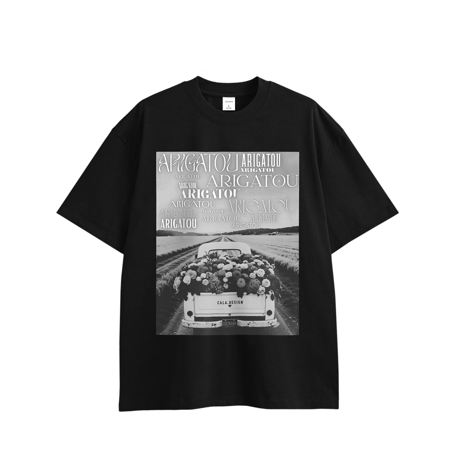 "ARIGATOU" T-shirt 8 colors black image