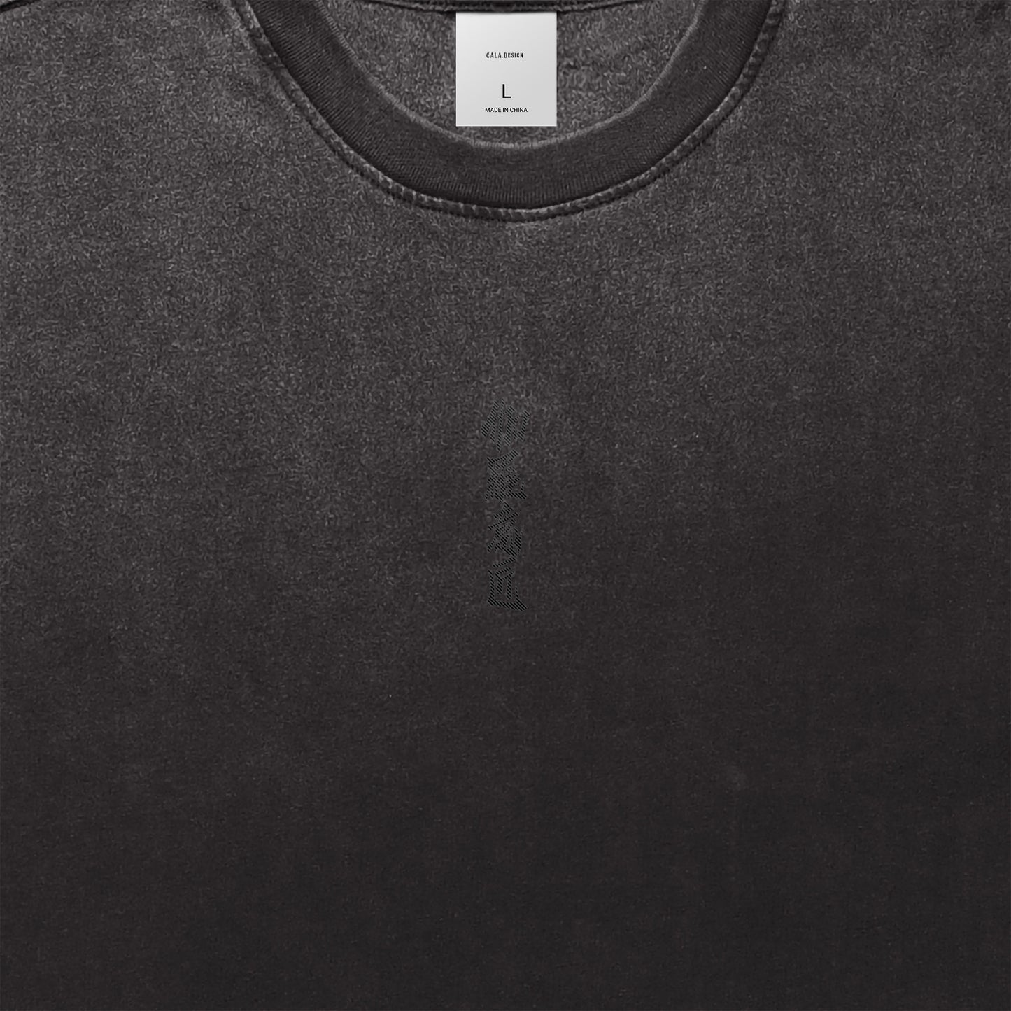 "伽羅意匠" Vintage washed T-shirts 7 colors black image