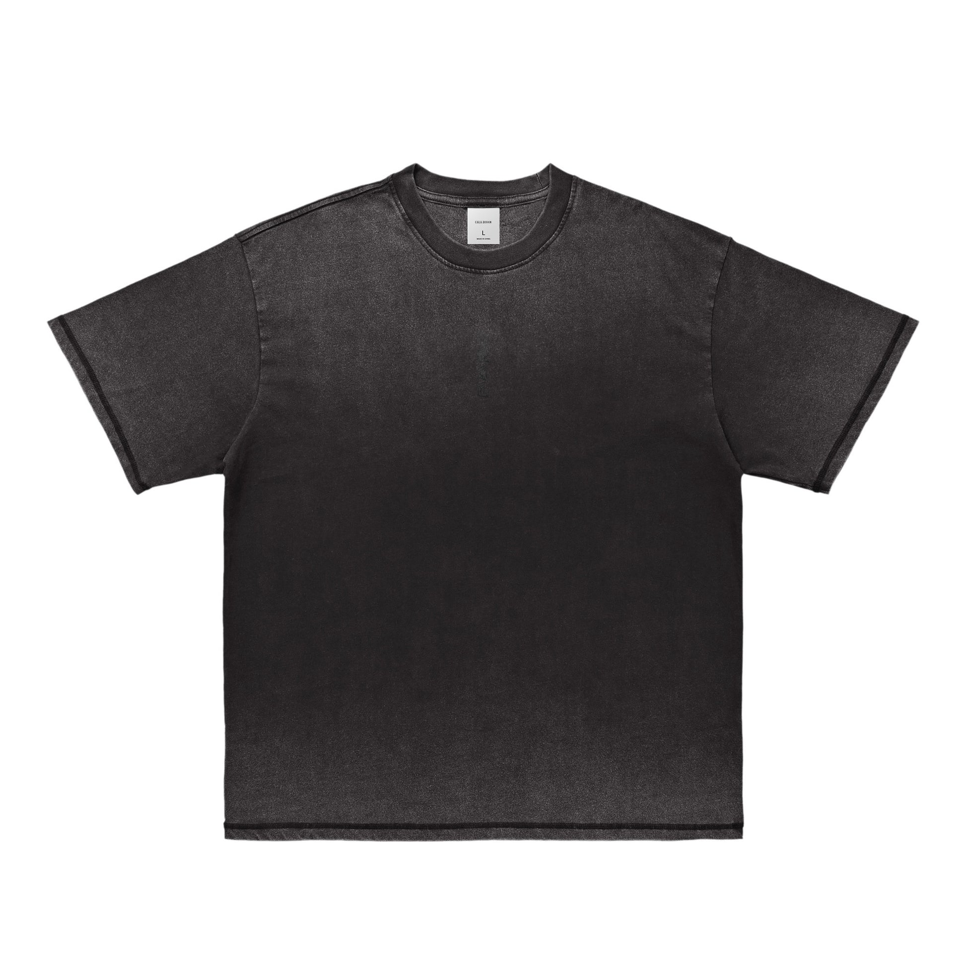 "伽羅意匠" Vintage washed T-shirts 7 colors black image