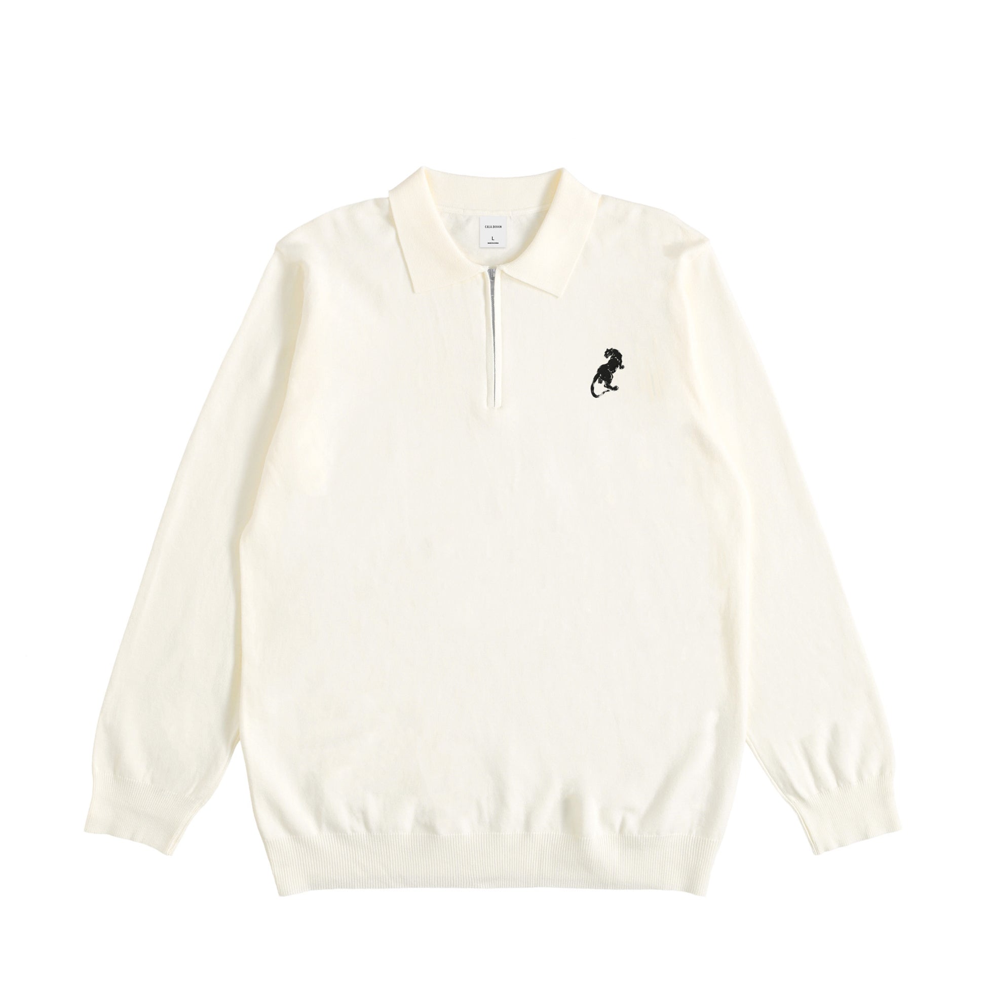 "Panther Knit Polo" 4 colors white image