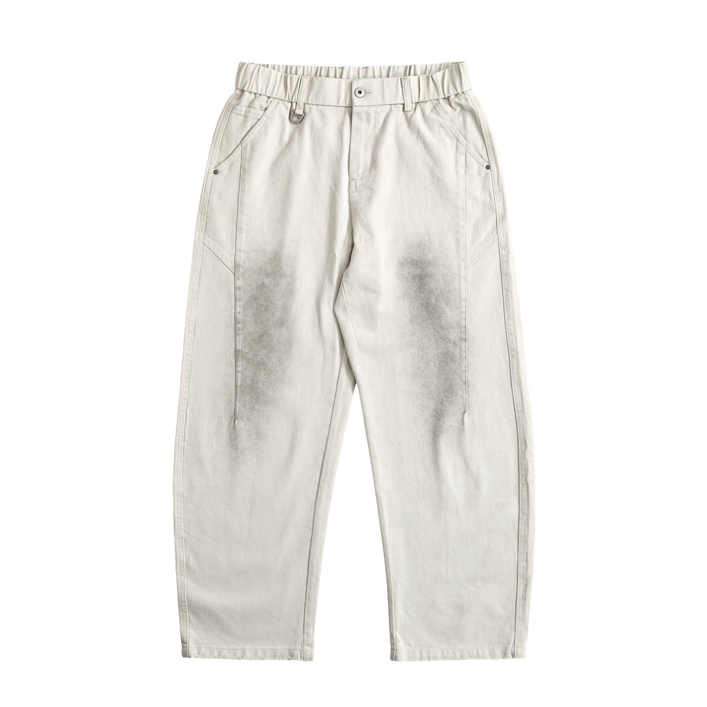 "Logo Washed Wide Denim Pants" 2 colors off-white image