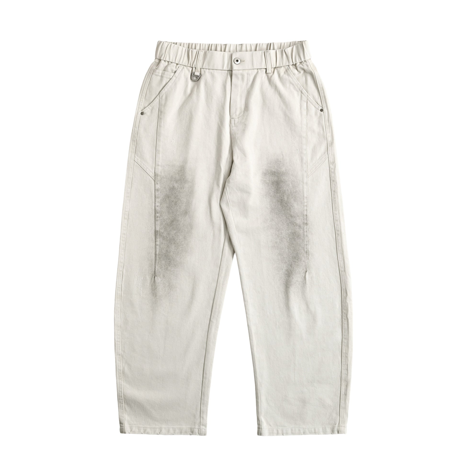 "Logo Washed Wide Denim Pants" 2 colors off-white image