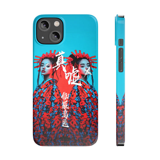 Slim Phone Cases - Truth and Falsehood Japanese Design