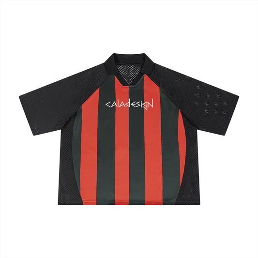 Unisex Striped Mesh Boxy Soccer Jersey 3 colors