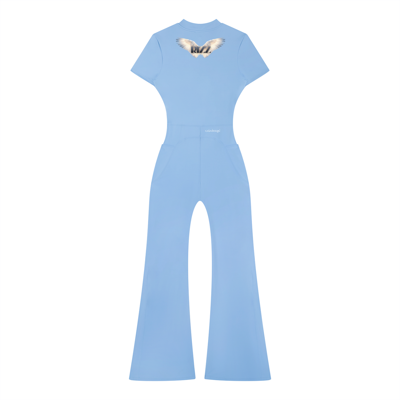 "RIZZ" Women’s Tight Flared Leg Quarter-Zip Jumpsuit 5 colors