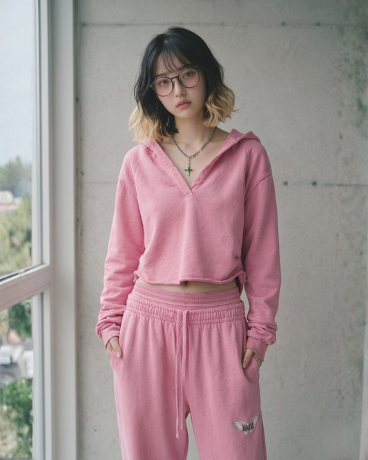 Vintage Washed Raw Edge Hoodie 5 colors