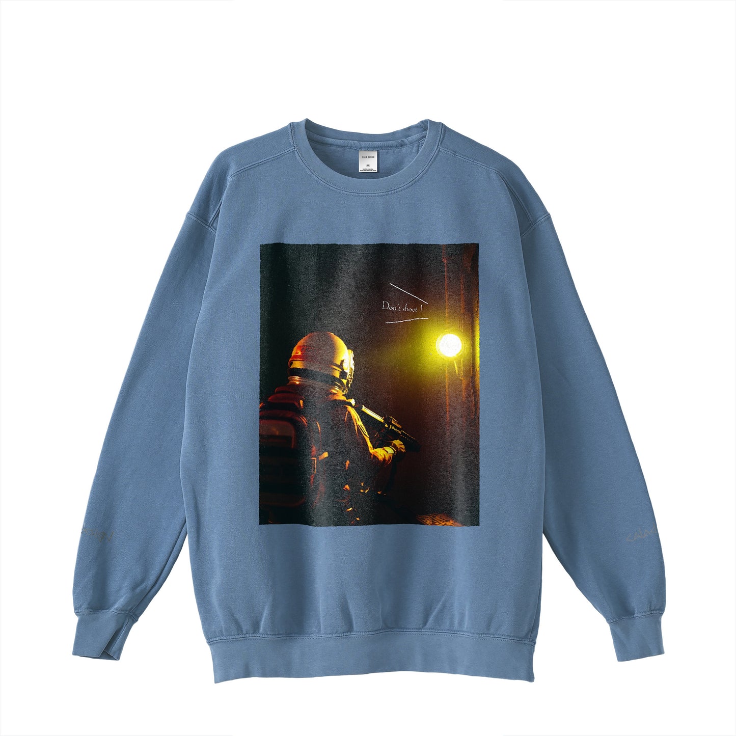 "Don't shoot !" Sweat 5 colors blue image