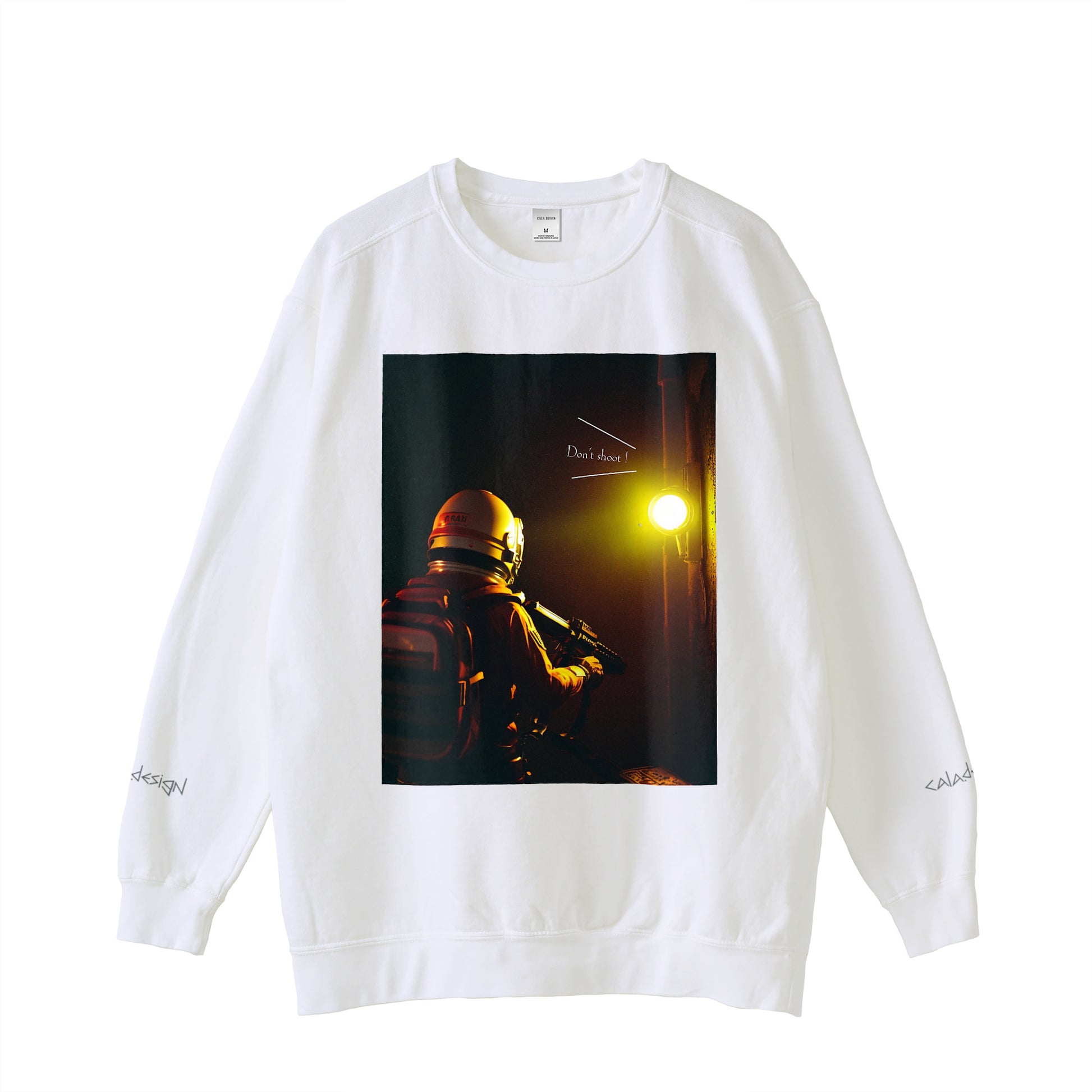 "Don't shoot !" Sweat 5 colors white image