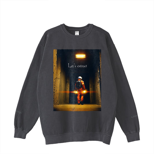 "Let's extract" Sweat 5 colors black image